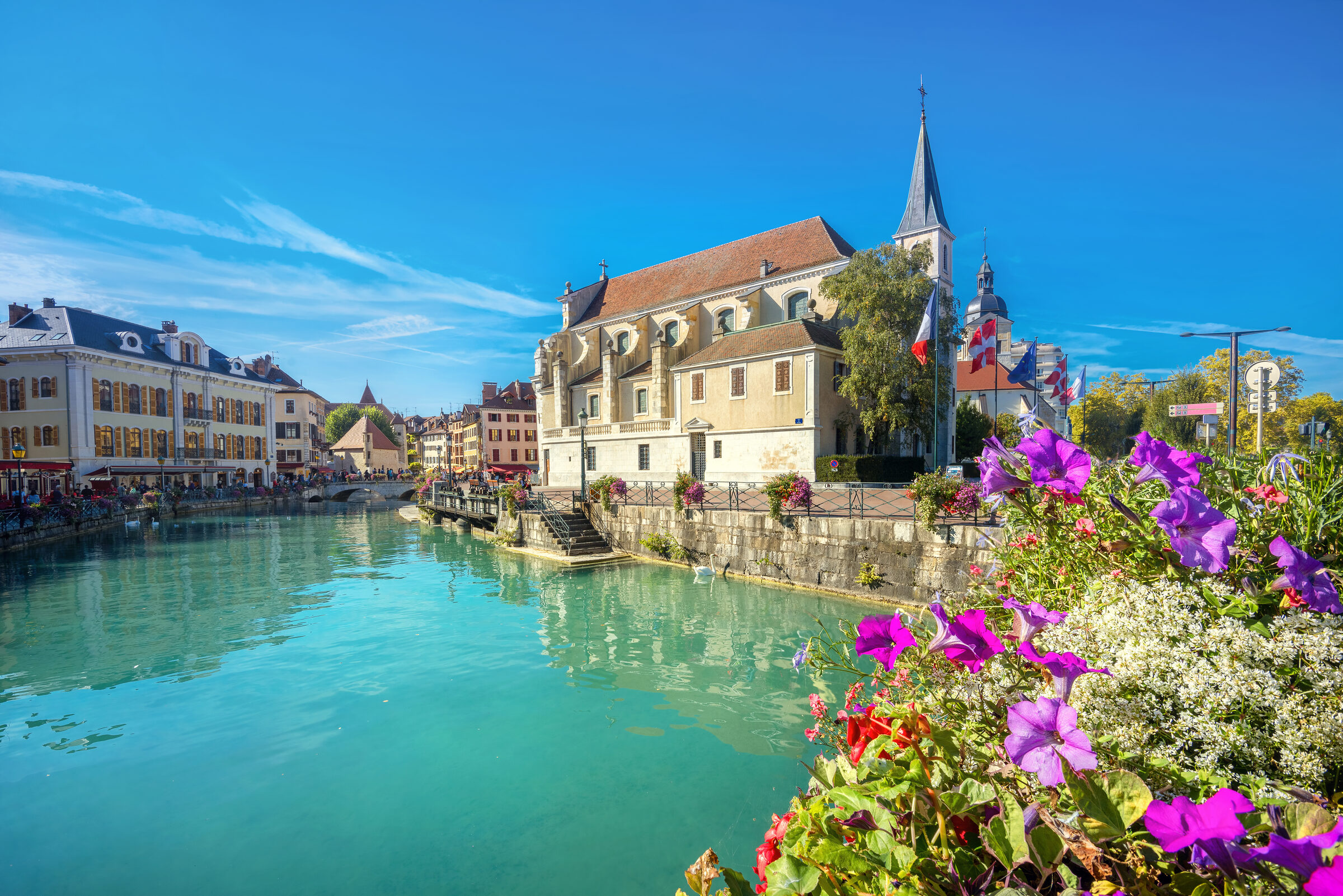 The church of Saint François de Sales in the old town of Annecy, France