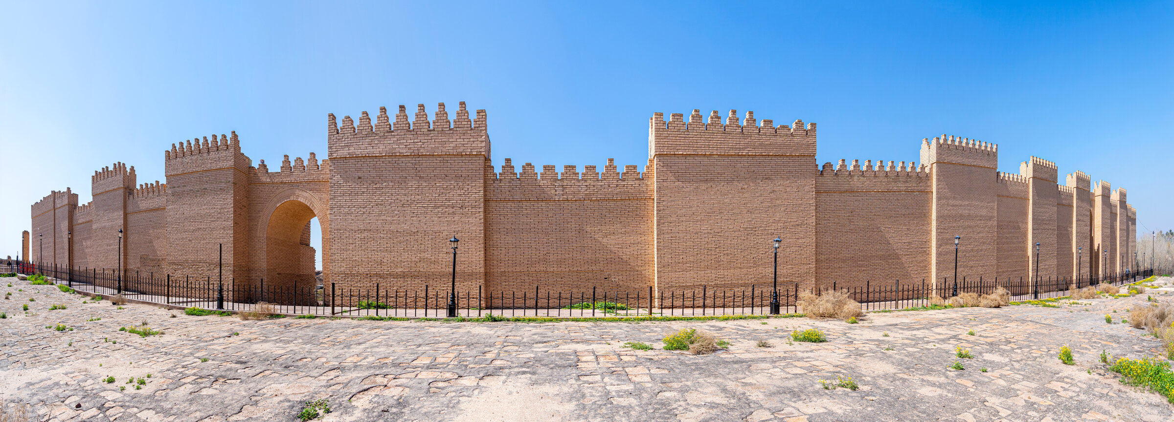 Ruins along the processional street of ancient Babylon